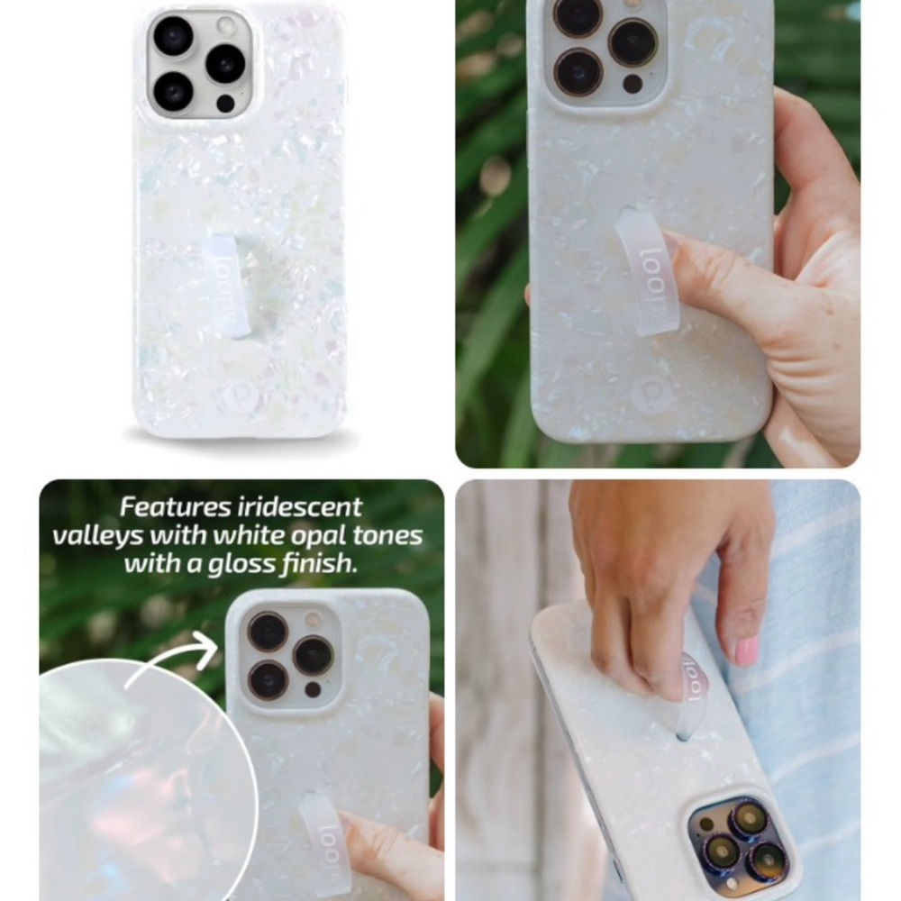 Opal White Loopy Case -iPhone 15 Pro Max